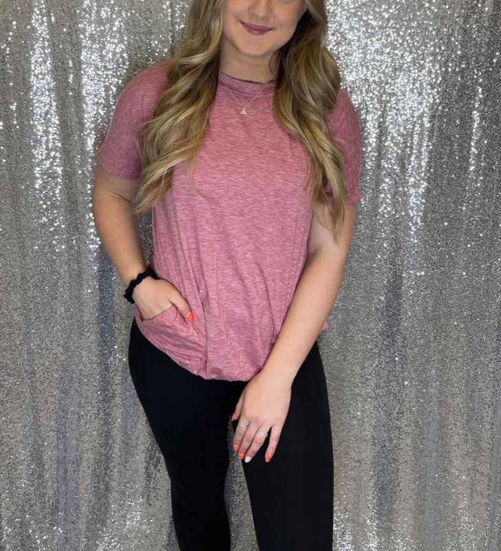 Solid Short Sleeve Tunics w/ Pockets!