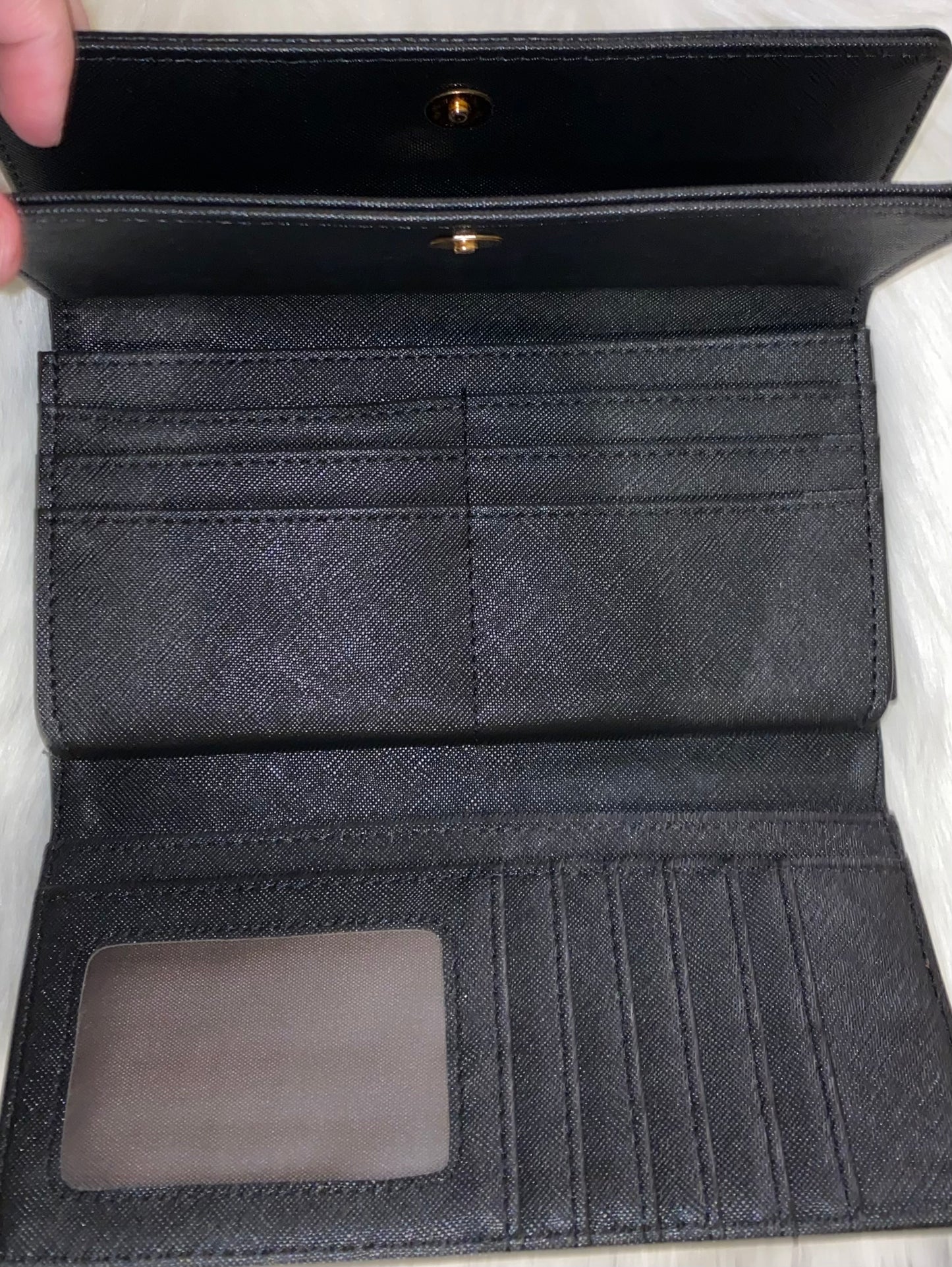 Fashion Stud Rivet Double Cover Wallet