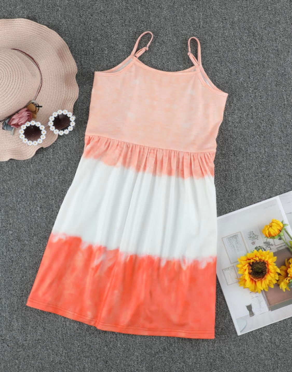 Mommy & Me Ombre Tie-dye Sleeveless Flowy Dress