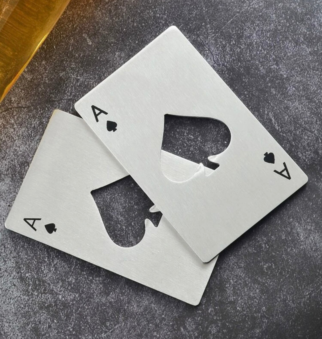 Ace of Spades Poker Card Bottle Opener