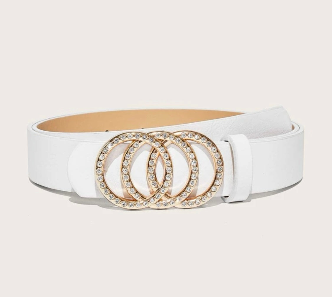 Rhinestone Buckle Belts