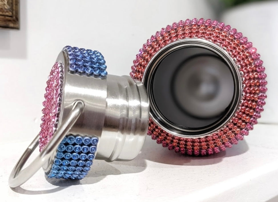 24OZ Steel Crystal Rainbow Flask