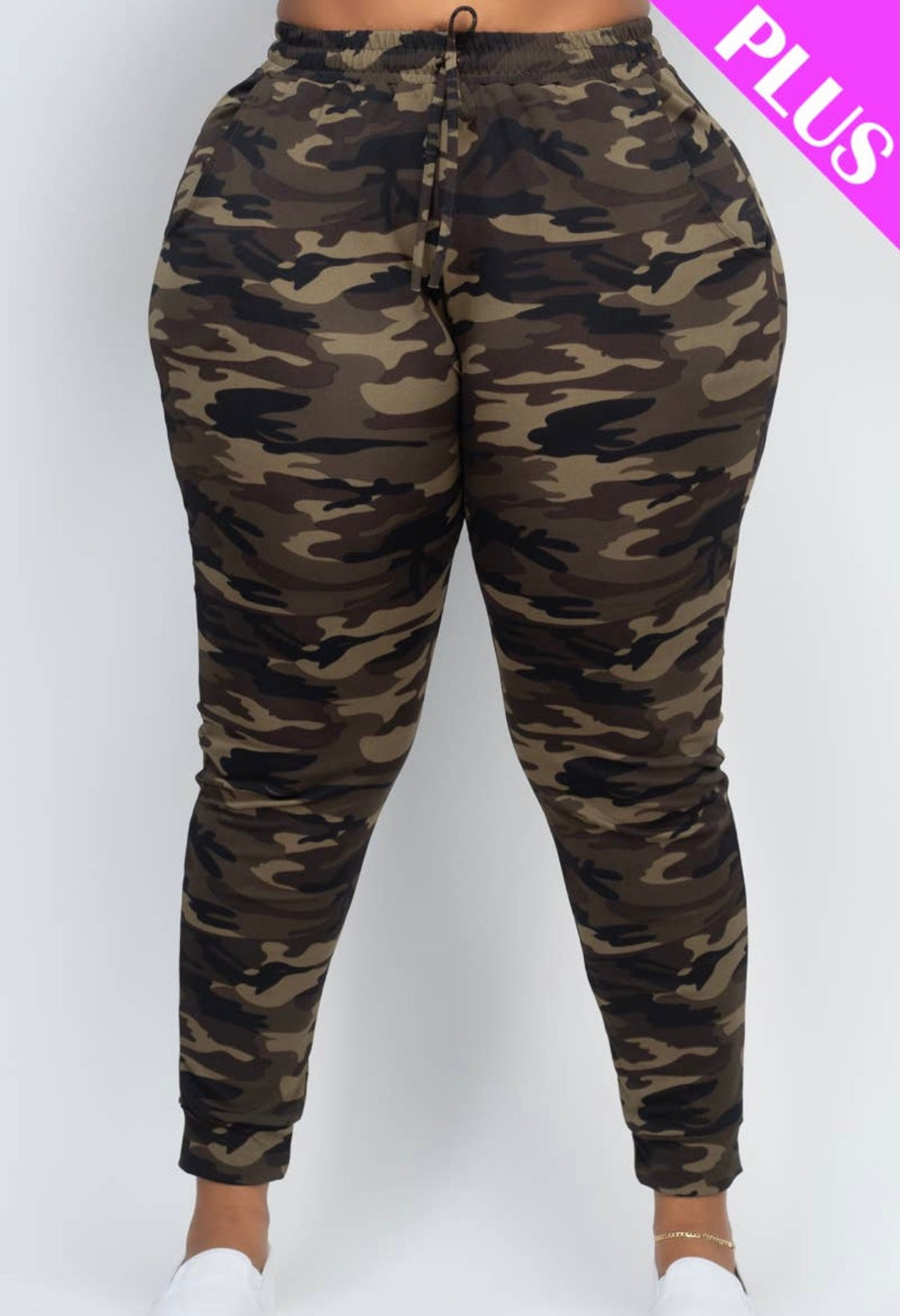 Camo French Terry Drawstring Pants