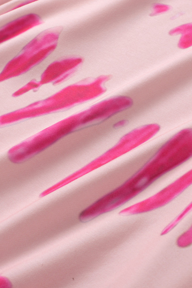 Pink Tie Dye Drip Sweatshirt