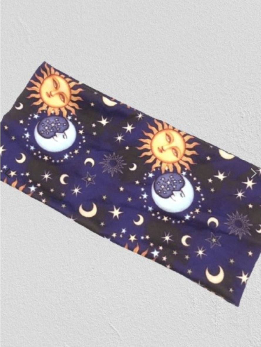 Printed Yoga Sports Wide Headband Headgear