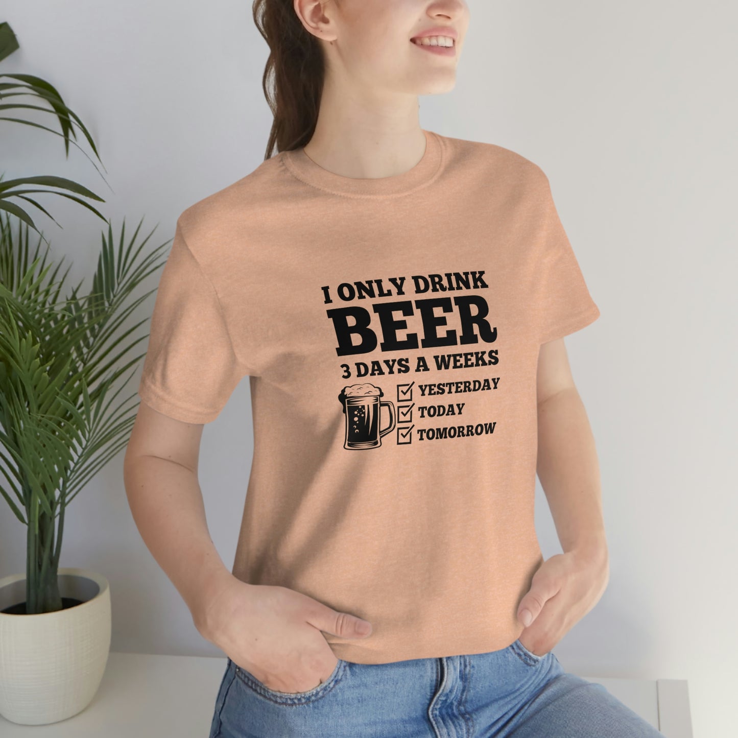 Drinking Beer Unisex Tee