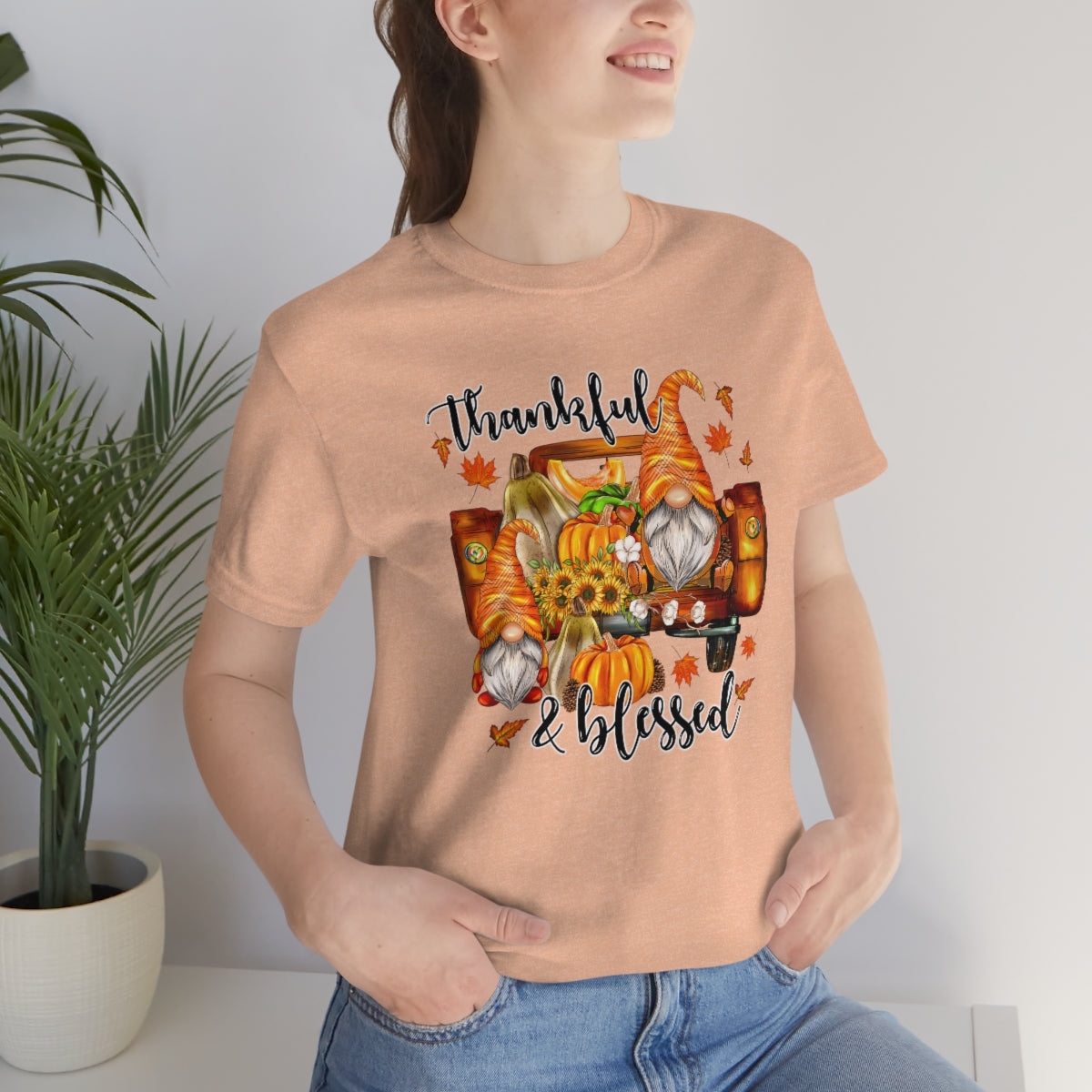 Thanksgiving Gnomes- Bella Canvas Unisex Jersey Short Sleeve Tee