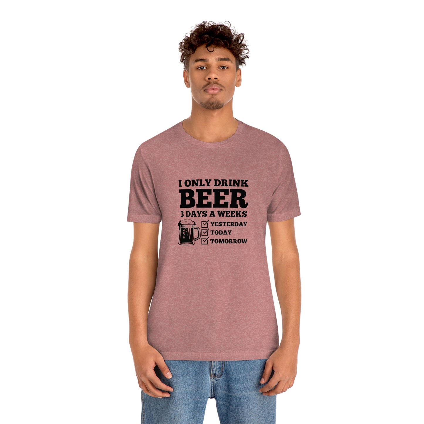 Drinking Beer Unisex Tee