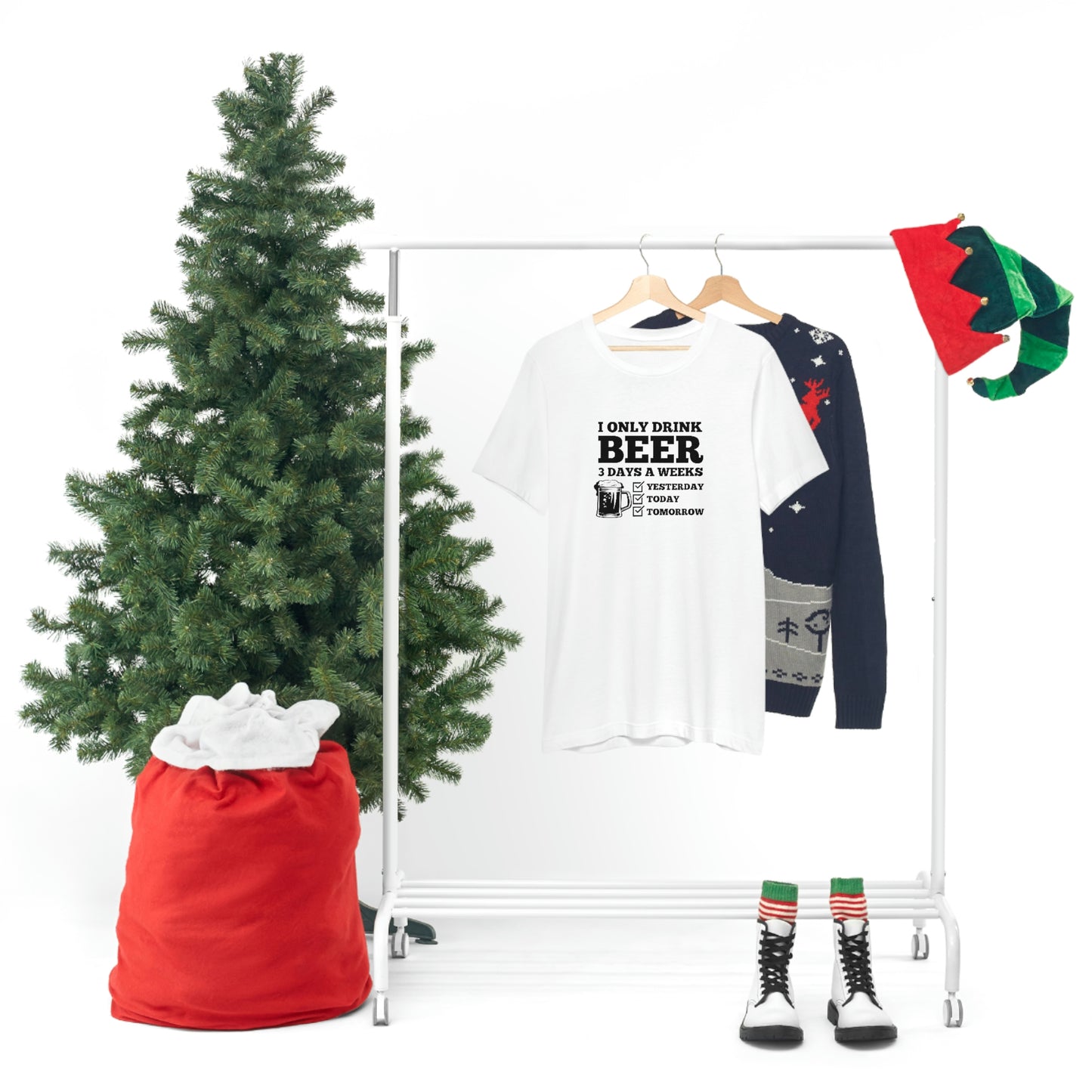 Drinking Beer Unisex Tee