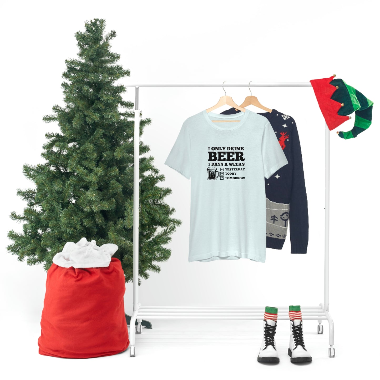 Drinking Beer Unisex Tee