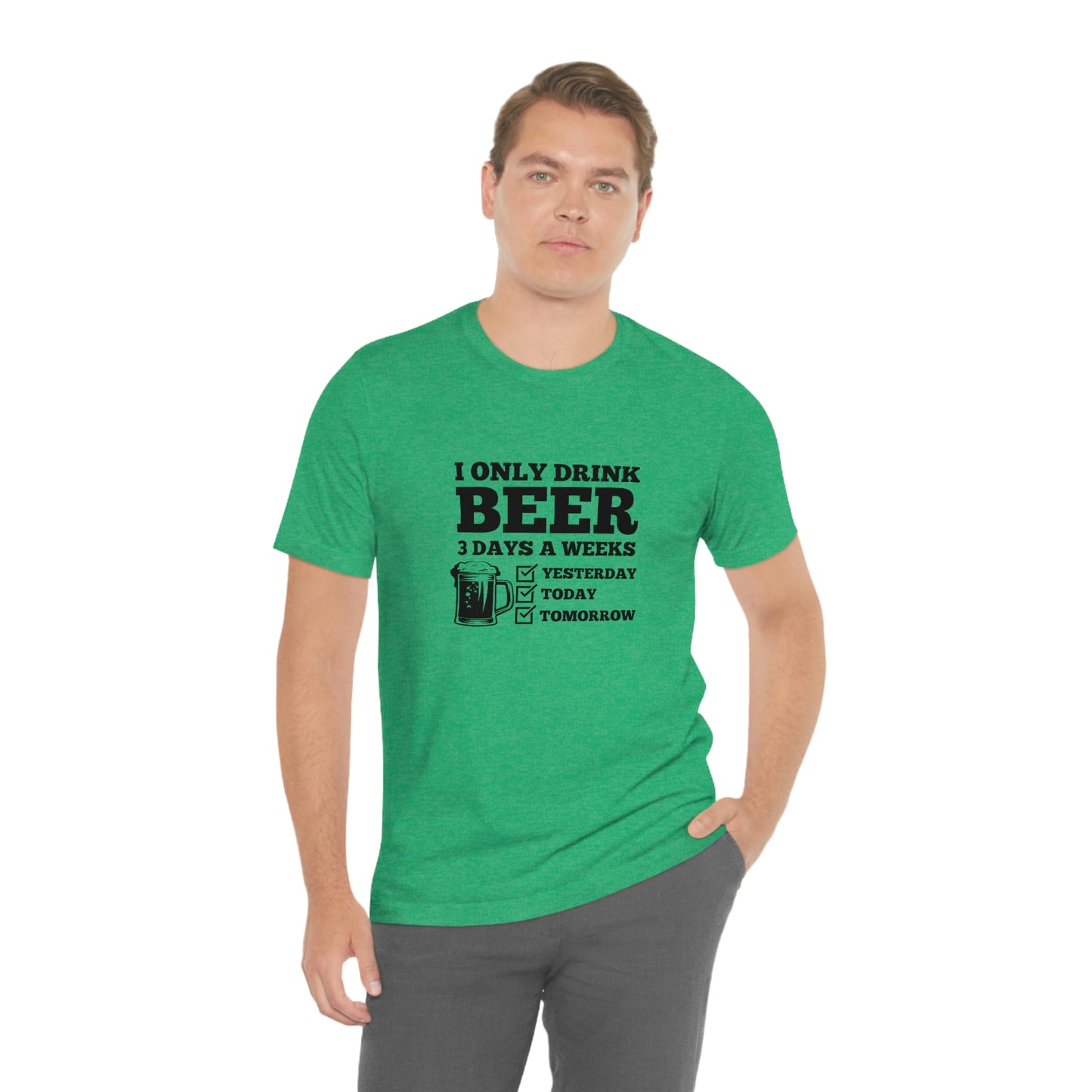 Drinking Beer Unisex Tee