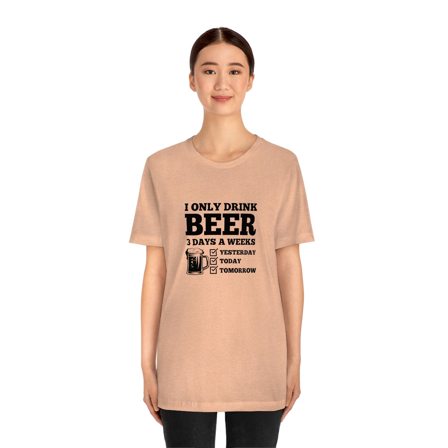 Drinking Beer Unisex Tee