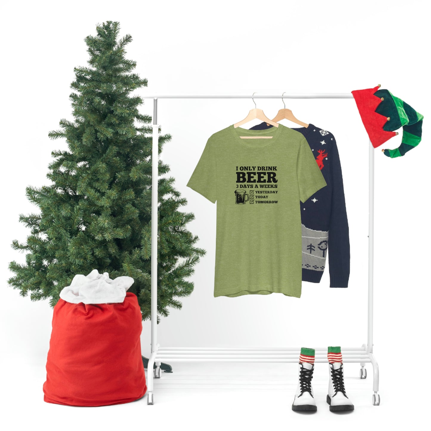 Drinking Beer Unisex Tee