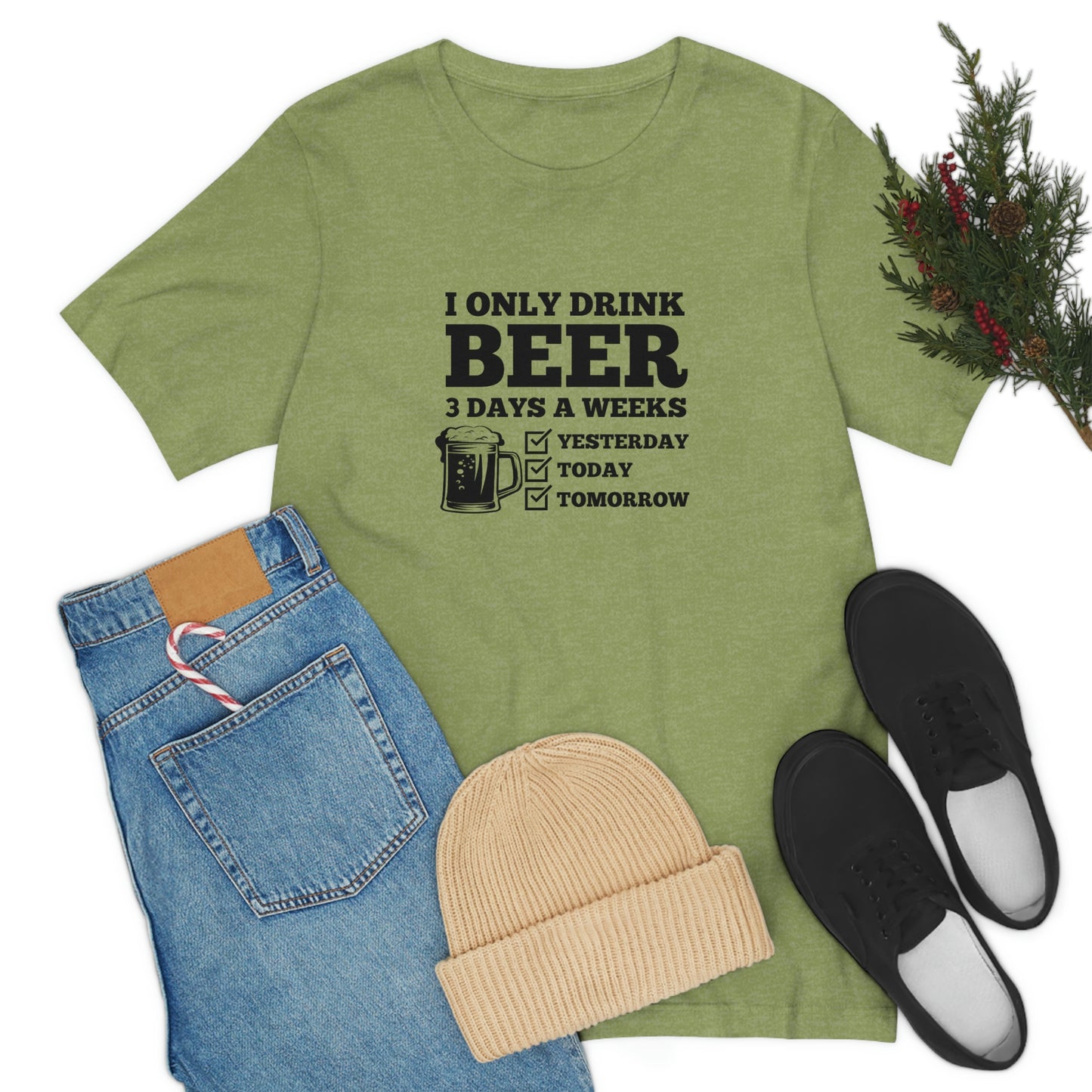Drinking Beer Unisex Tee
