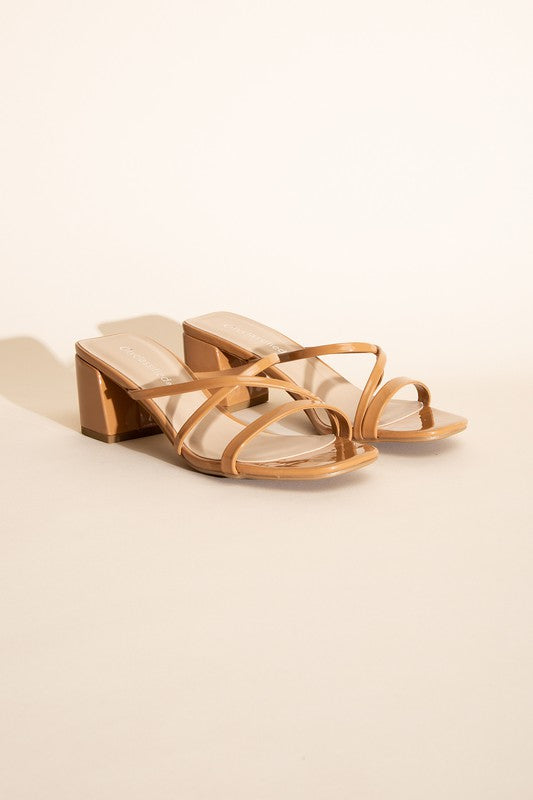 SODA MULE SANDAL HEELS