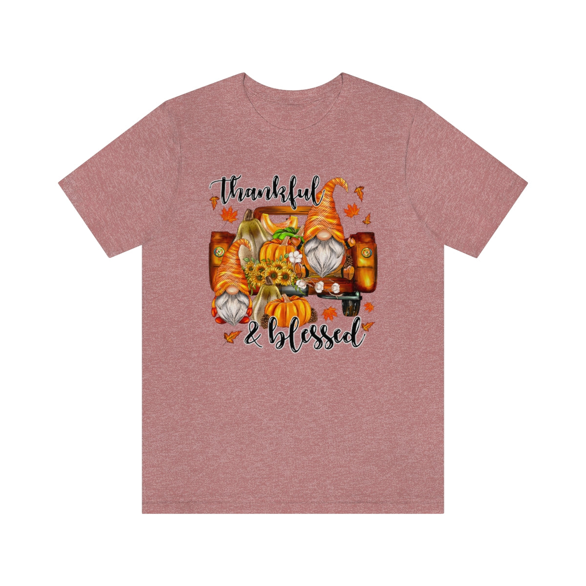 Thanksgiving Gnomes- Bella Canvas Unisex Jersey Short Sleeve Tee