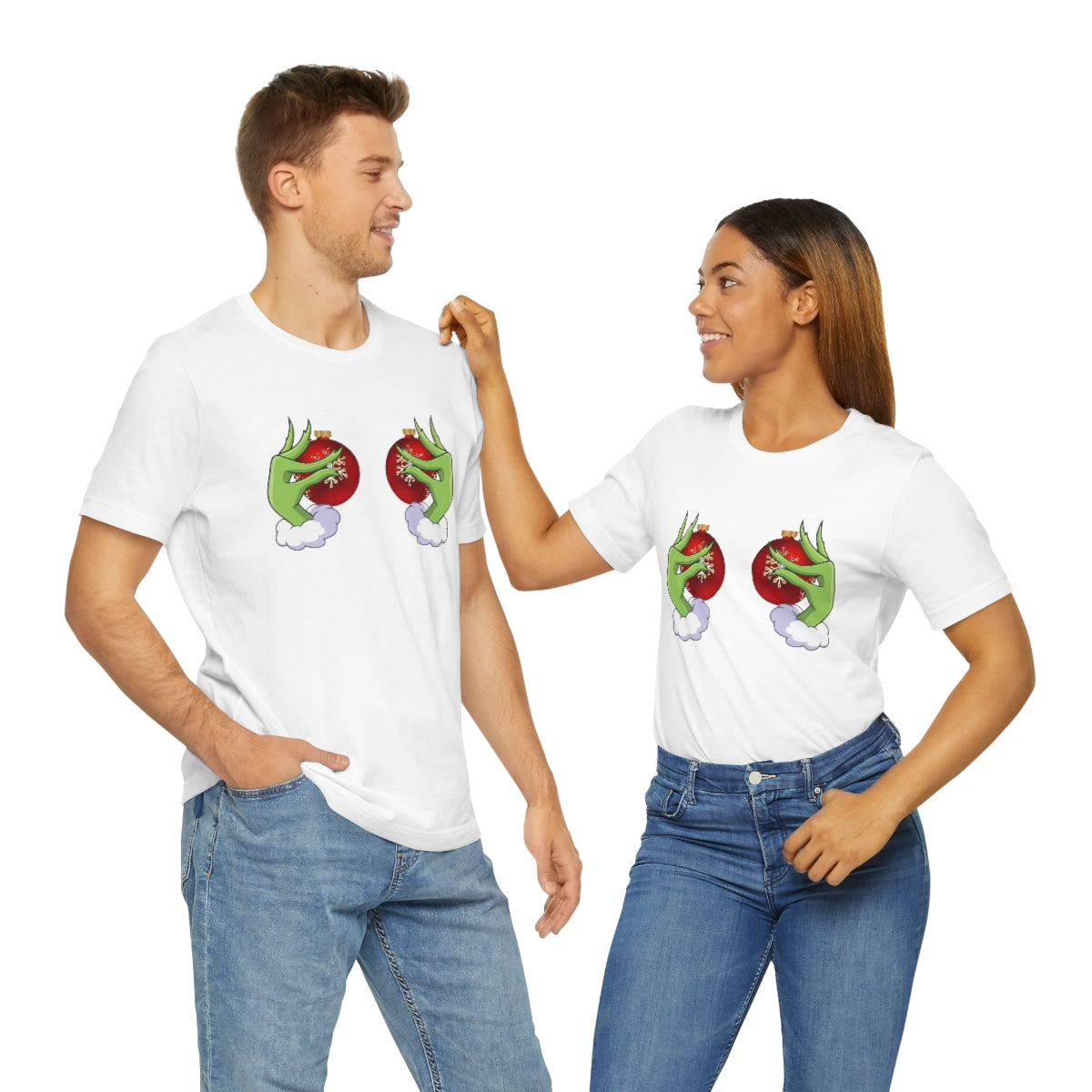 Bella Canvas Grinchy Ornament Hands Unisex Tee