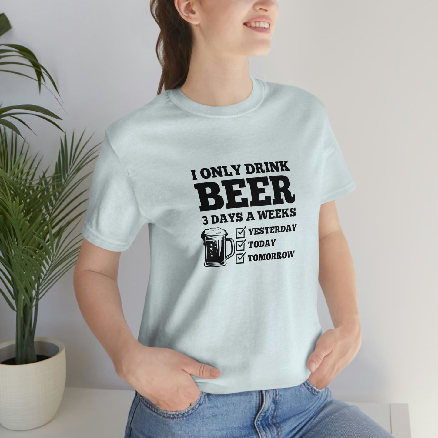 Drinking Beer Unisex Tee