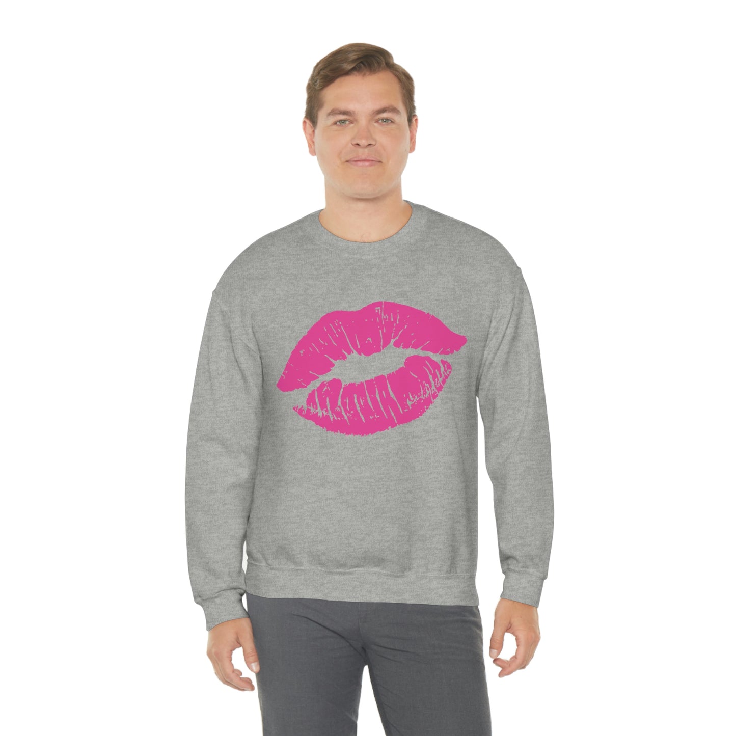 Hot Pink Lips Crewneck Sweatshirt