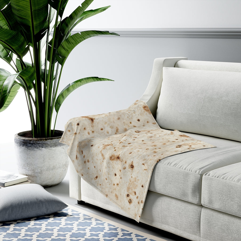 Wrap Me Up Like A Burrito-Velveteen Plush Blanket