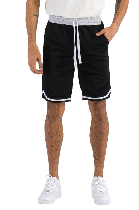 Men’s Solid Athletic Basketball Sports Shorts