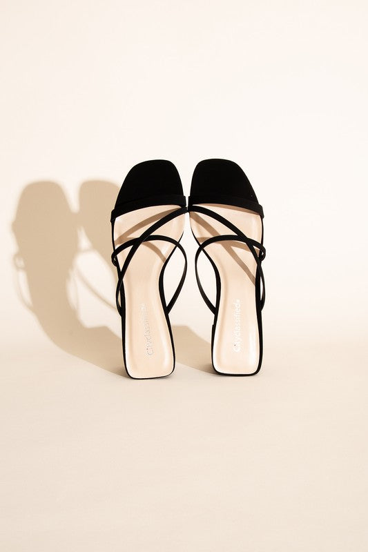 SODA MULE SANDAL HEELS