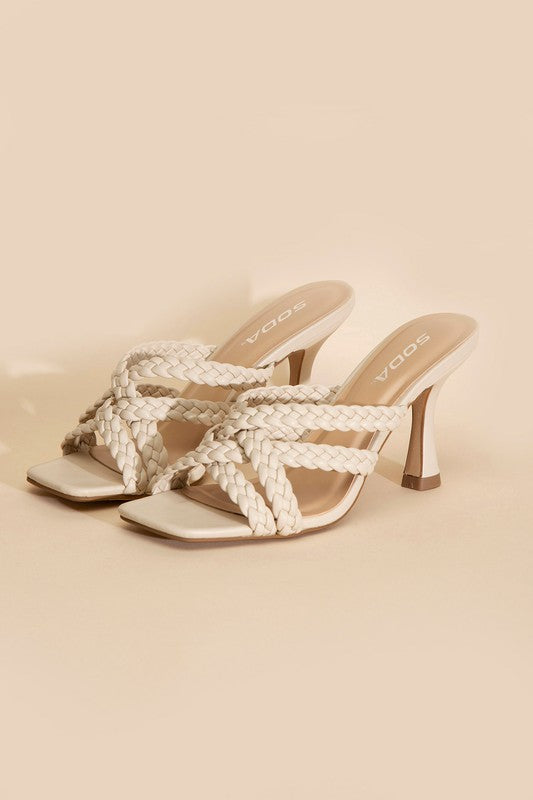 KELLAN DOUBLE CROSS BRAIDEDE HEELS