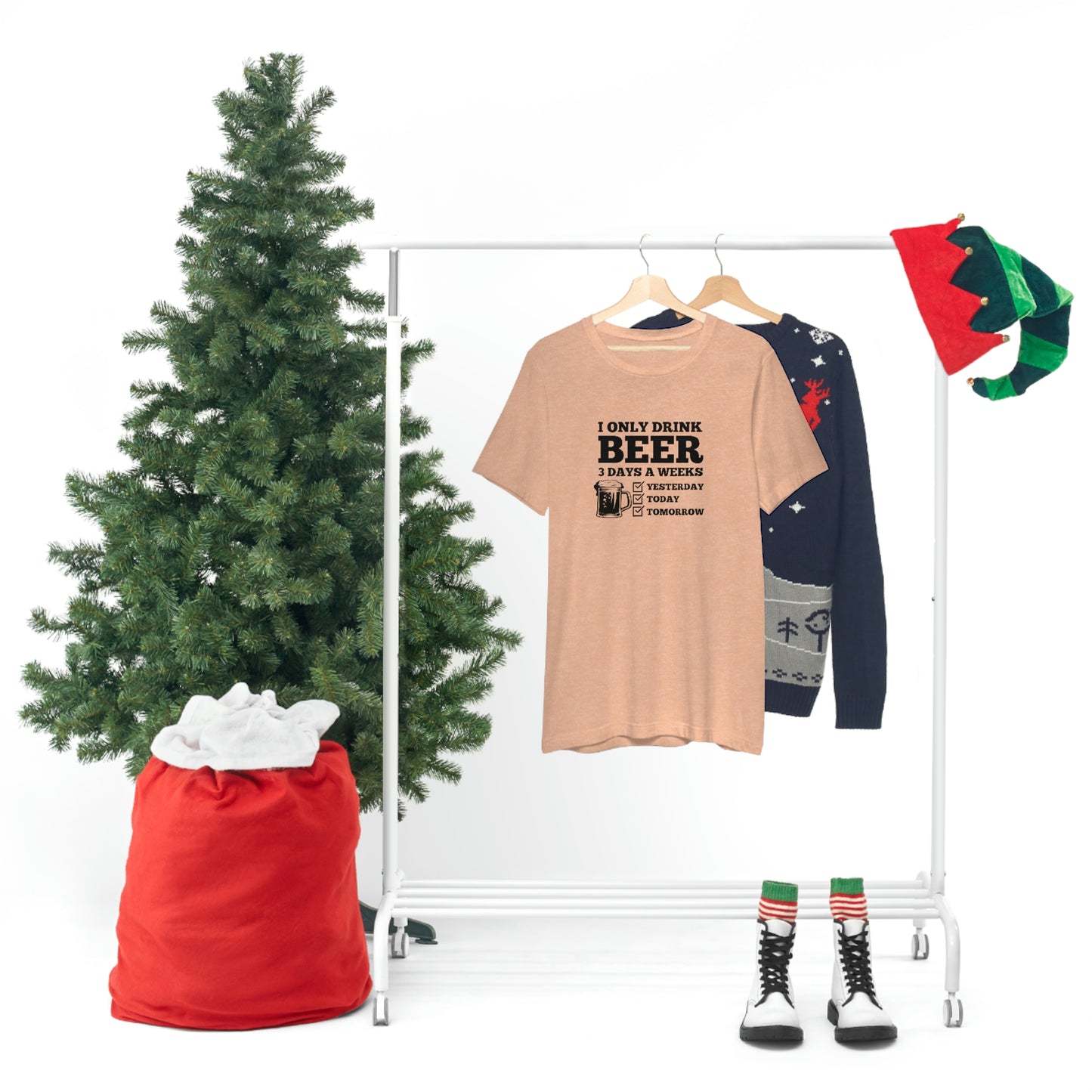 Drinking Beer Unisex Tee