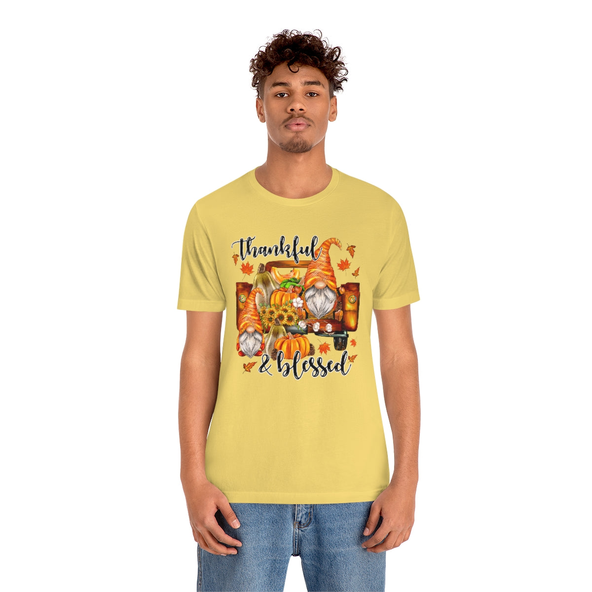 Thanksgiving Gnomes- Bella Canvas Unisex Jersey Short Sleeve Tee