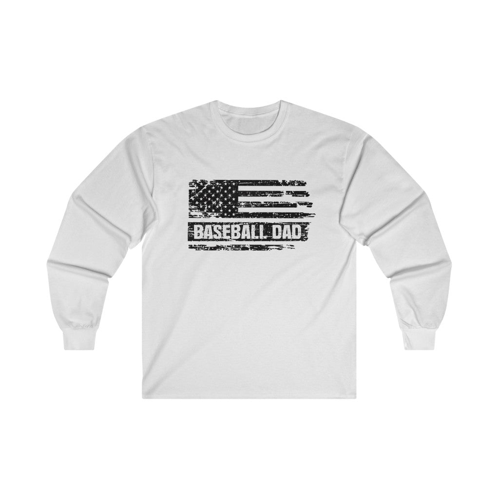 Baseball Dad Ultra Cotton Long Sleeve Tee