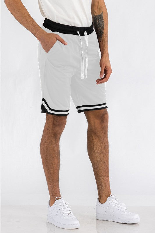 Men’s Solid Athletic Basketball Sports Shorts