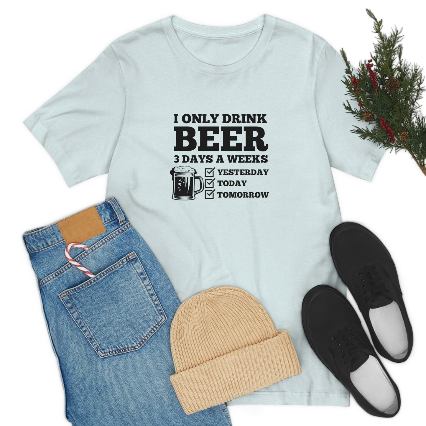 Drinking Beer Unisex Tee