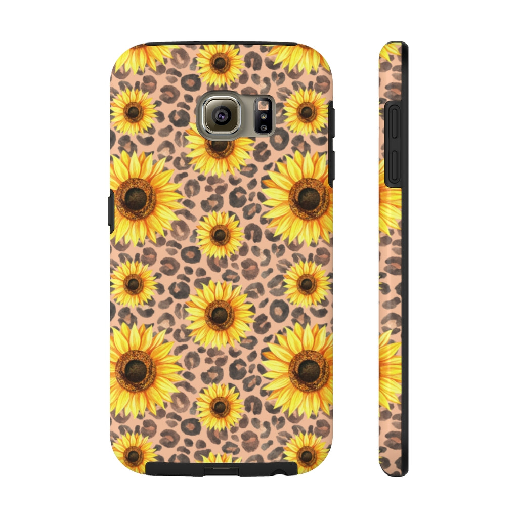 Leopard sunflower Case Mate Tough Phone Cases