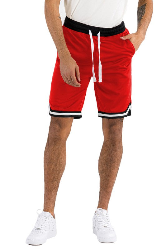 Men’s Solid Athletic Basketball Sports Shorts