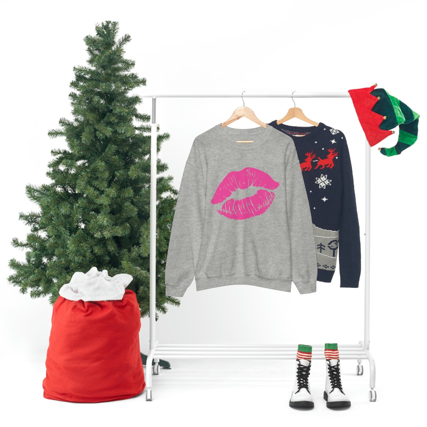 Hot Pink Lips Crewneck Sweatshirt