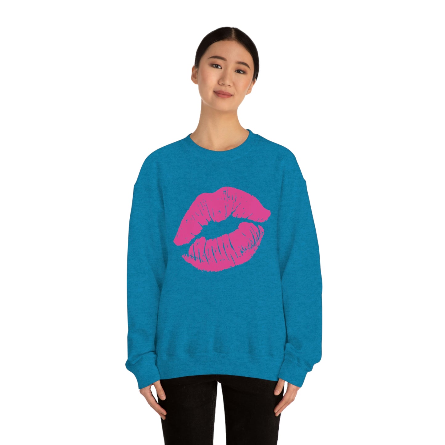 Hot Pink Lips Crewneck Sweatshirt
