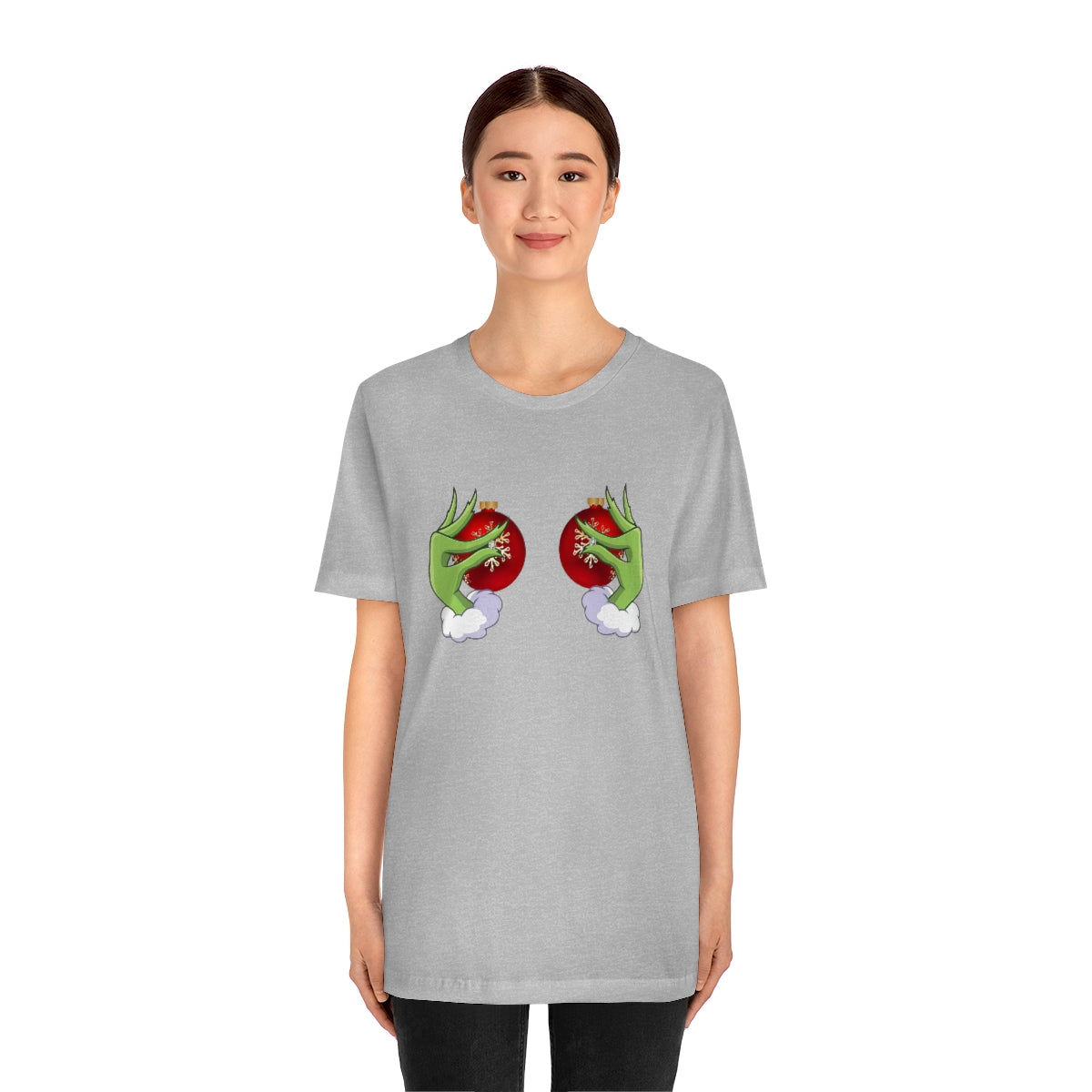 Bella Canvas Grinchy Ornament Hands Unisex Tee