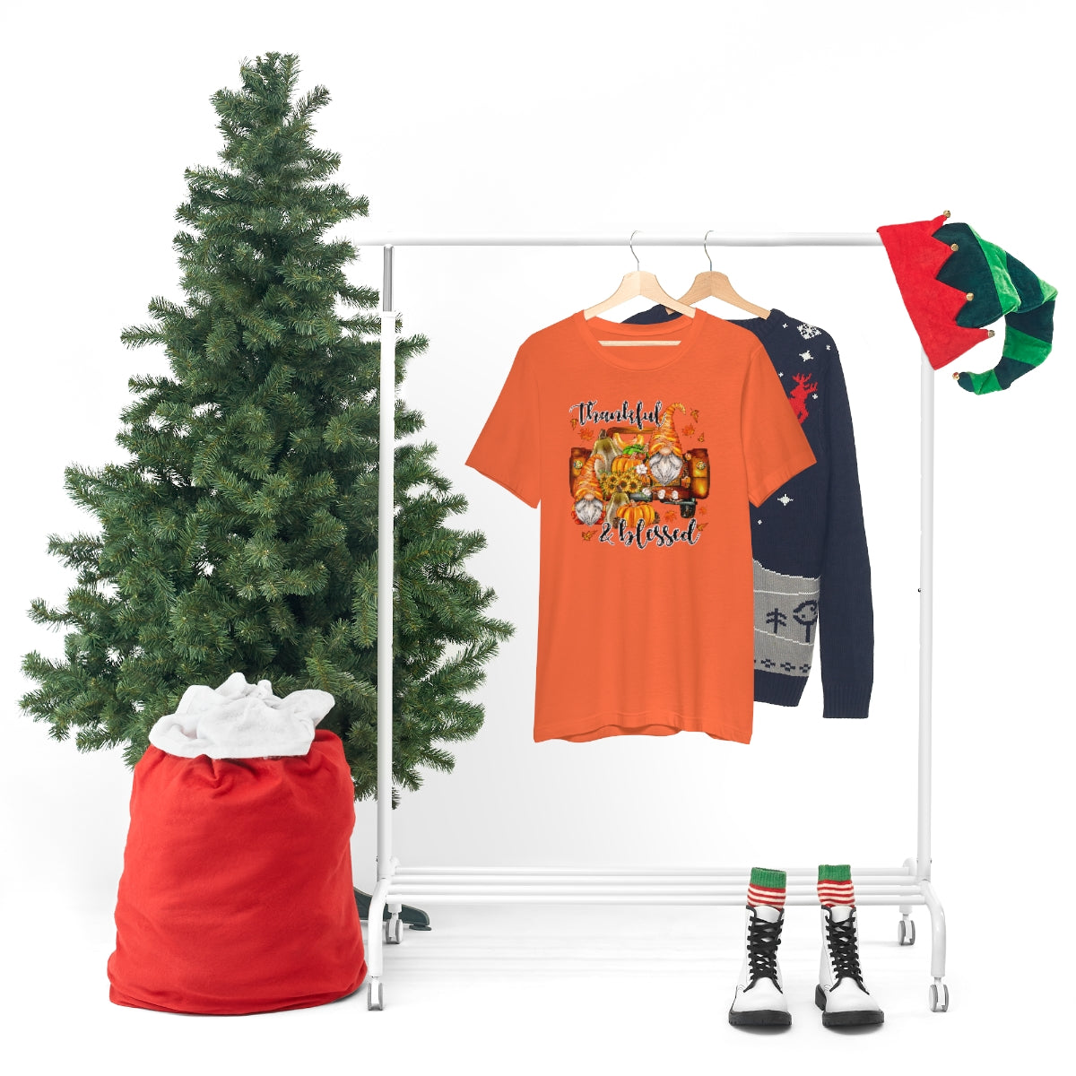 Thanksgiving Gnomes- Bella Canvas Unisex Jersey Short Sleeve Tee
