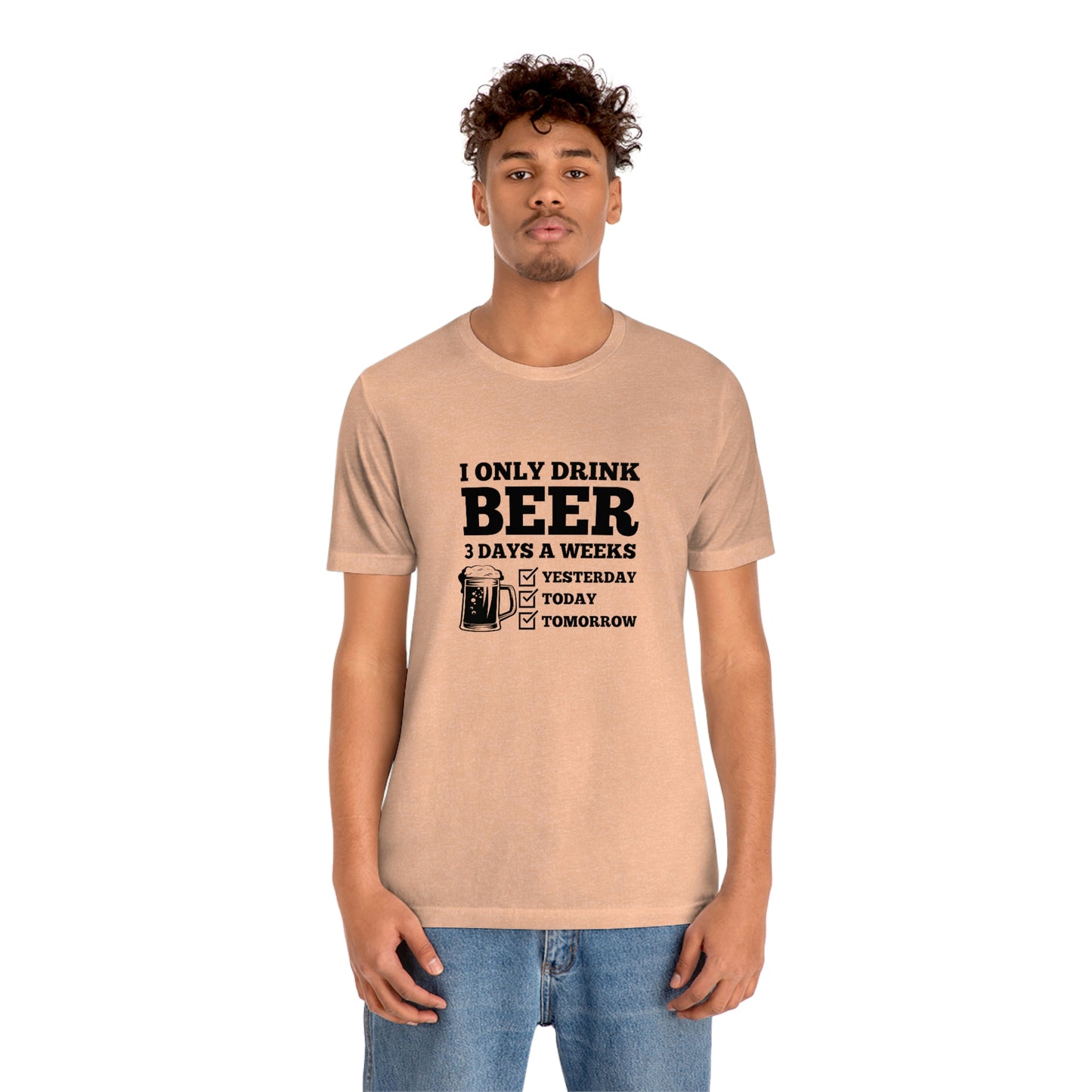 Drinking Beer Unisex Tee
