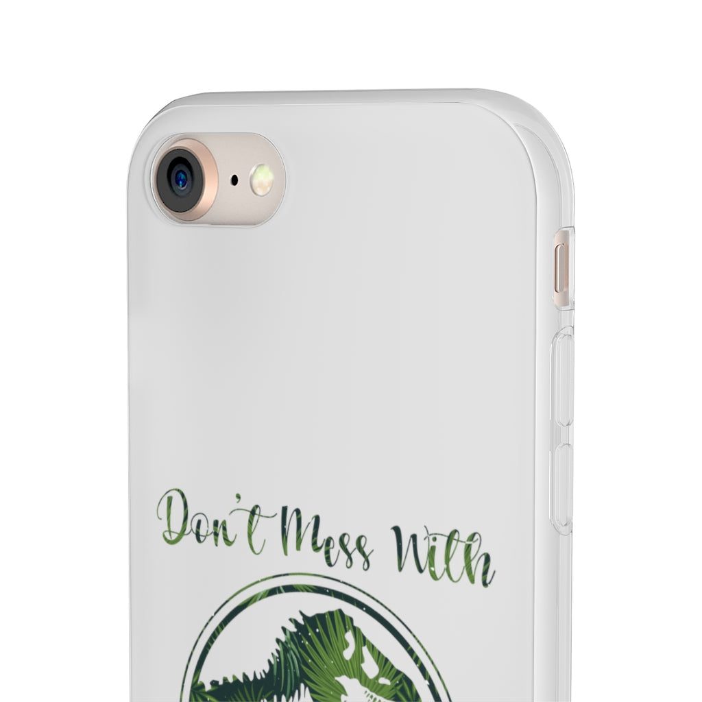Dont Mess With Dadasaurus Flexi Phone Cases