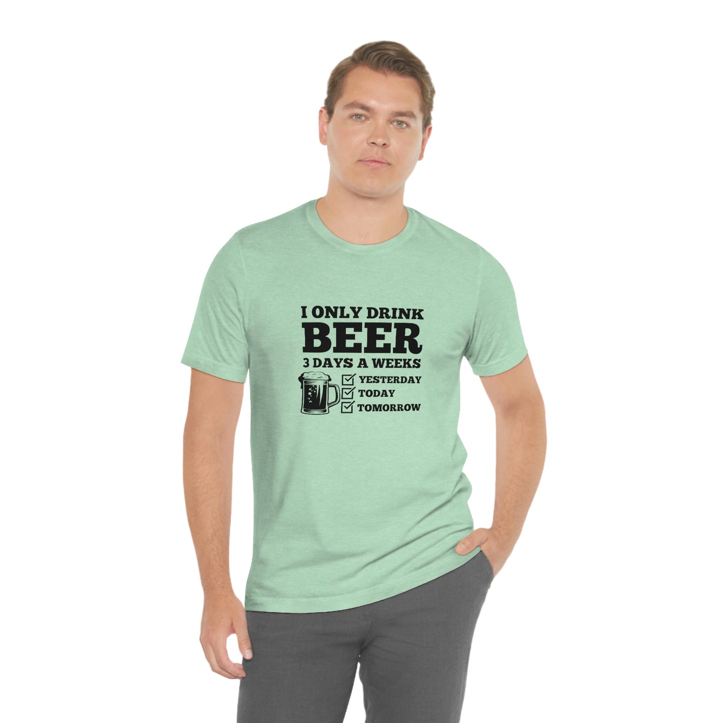 Drinking Beer Unisex Tee