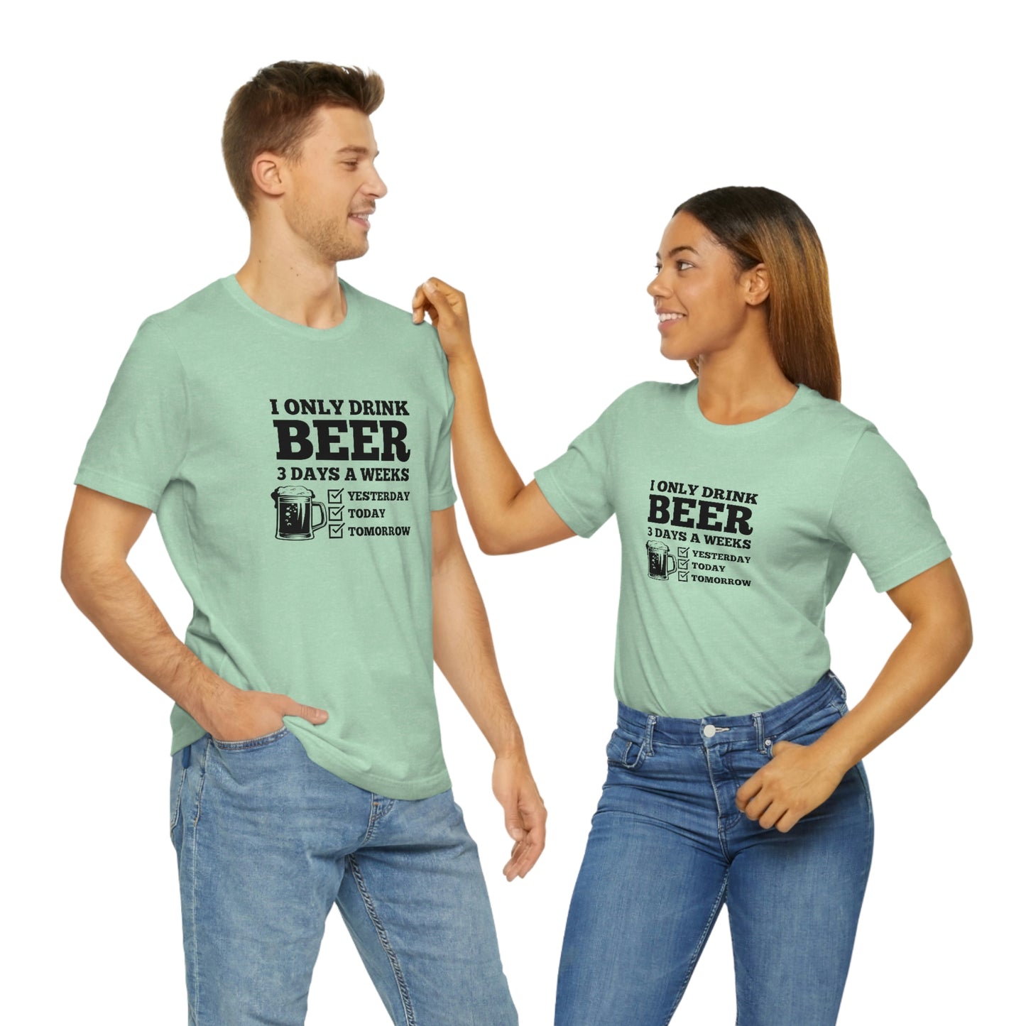 Drinking Beer Unisex Tee