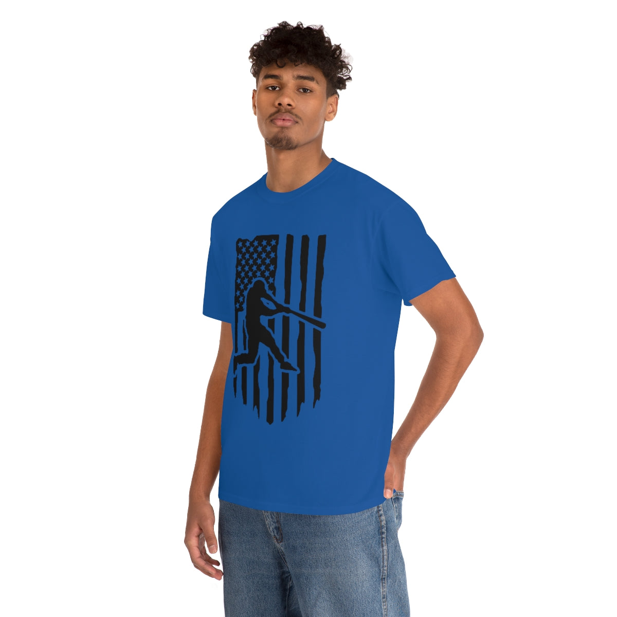 Unisex Baseball Flag Cotton Tee