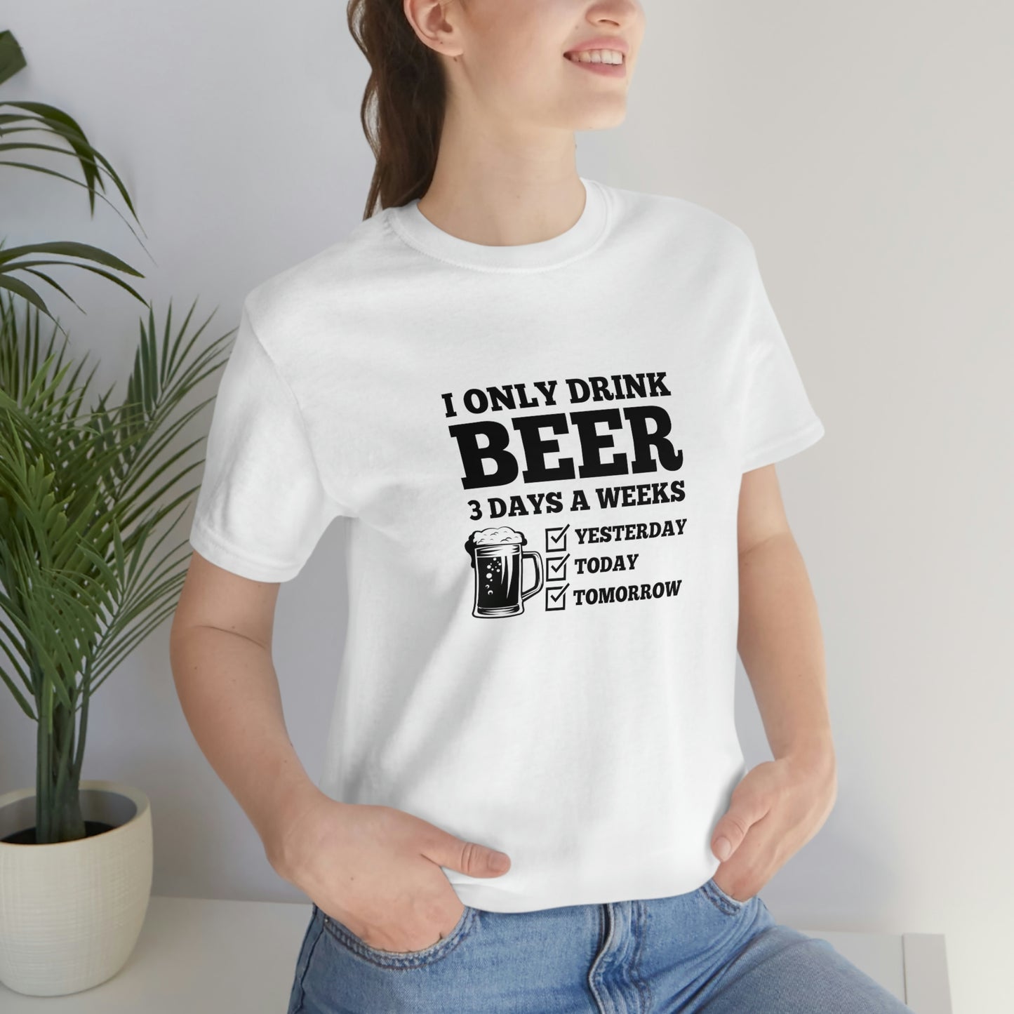 Drinking Beer Unisex Tee