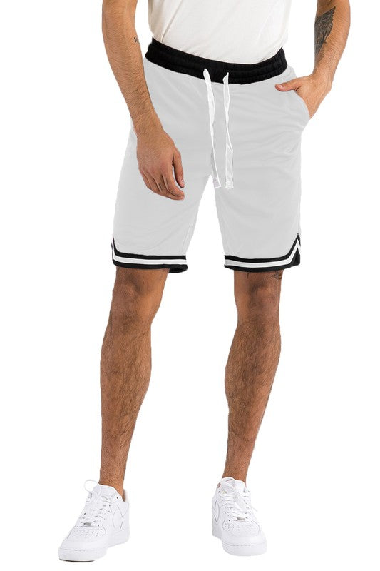 Men’s Solid Athletic Basketball Sports Shorts