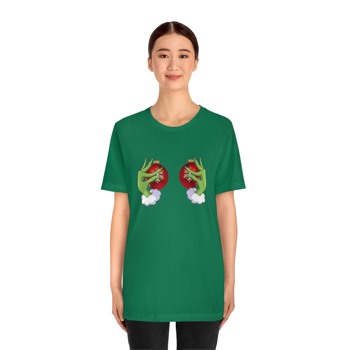 Bella Canvas Grinchy Ornament Hands Unisex Tee