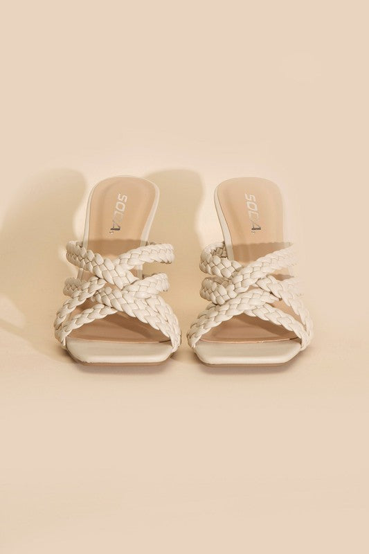 KELLAN DOUBLE CROSS BRAIDEDE HEELS