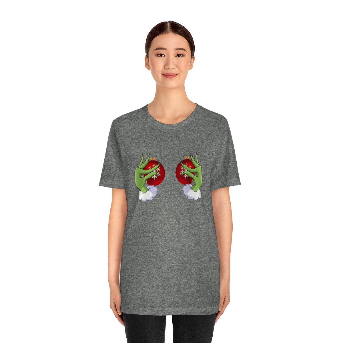 Bella Canvas Grinchy Ornament Hands Unisex Tee