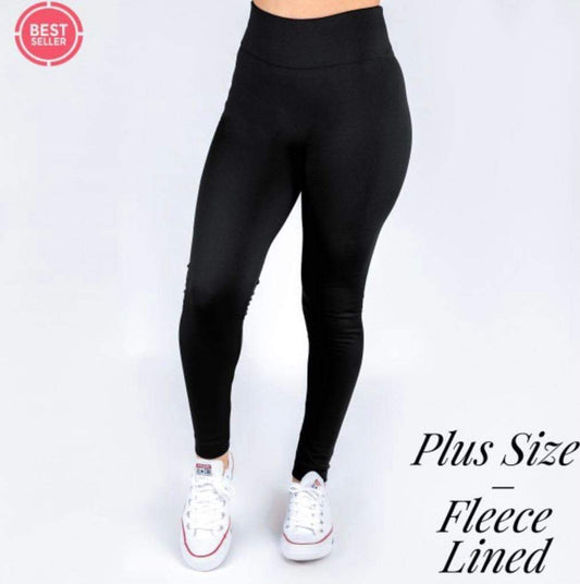 Full Size Run Seamless Fleece Lined Leggings