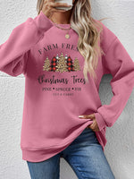 Graphic Round Neck Long Sleeve Sweatshirt